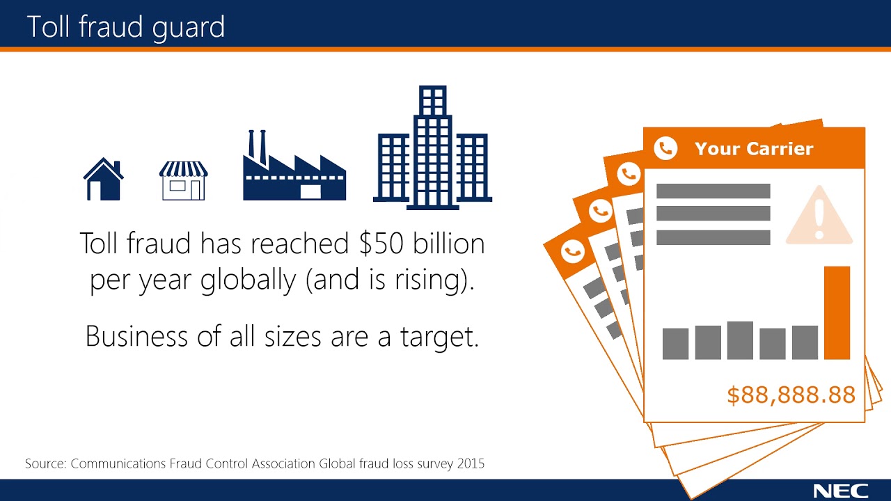 NEC toll fraud defence tool